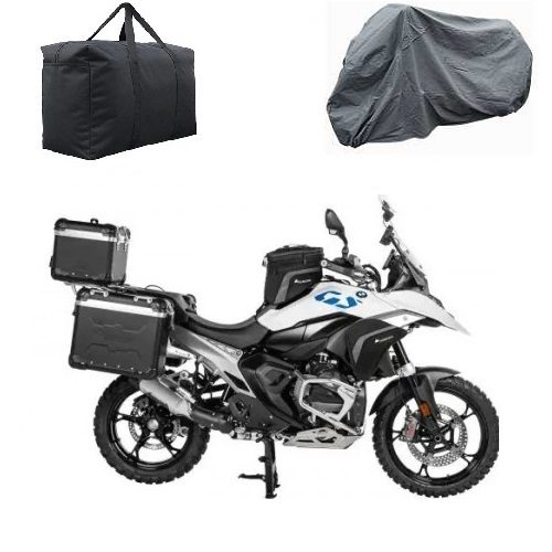 BMW GS WITH PANNIERS AND TOP BOX MOTORCYCLE COVER